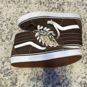 Vans old school high top brown